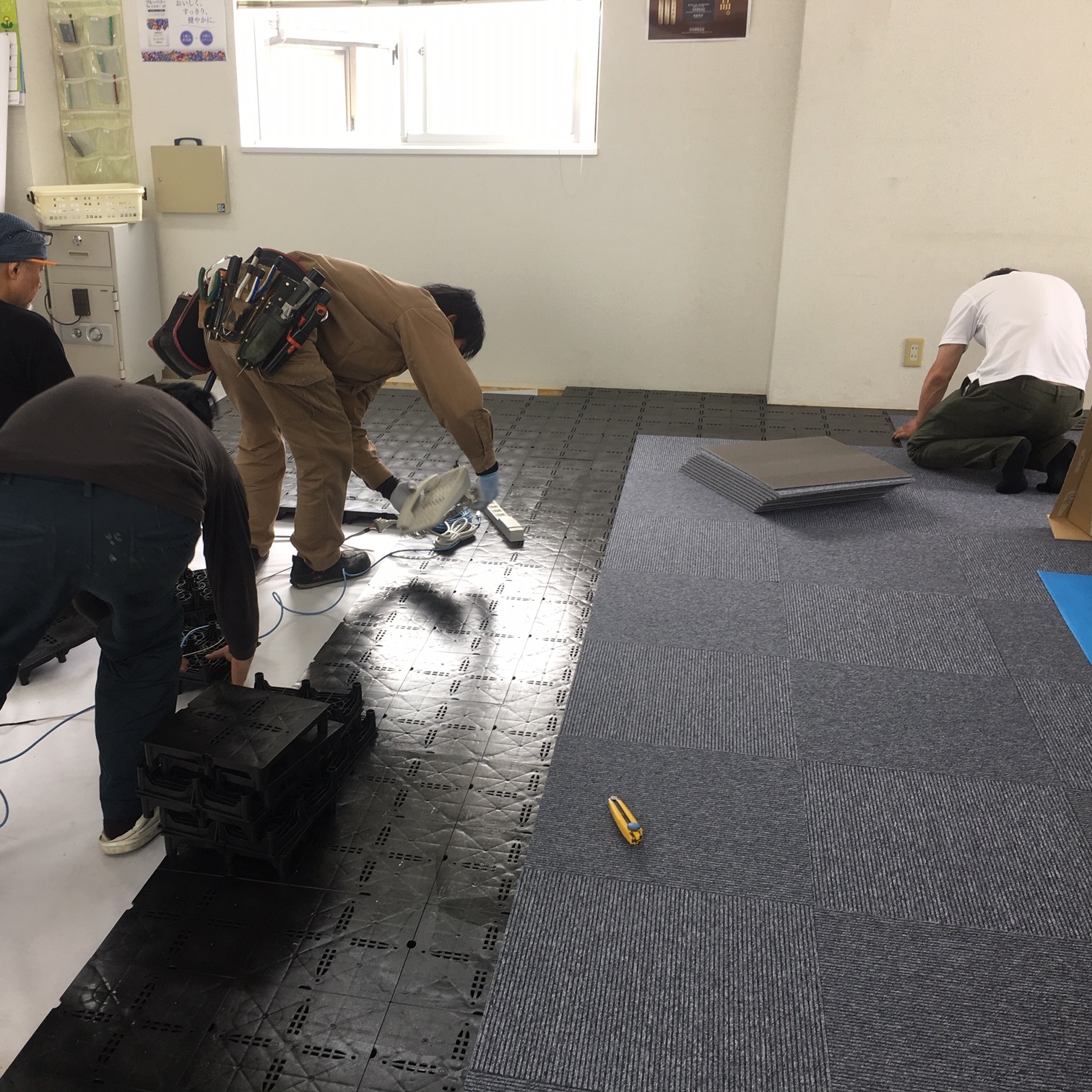 徳島・香川のオフィス内装工事｜OAフロア改修工事